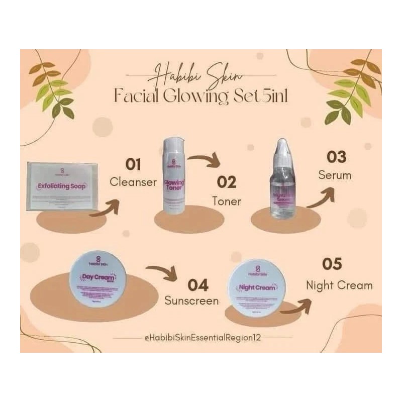 Habibi Skin Essentials GLOWING Facial Set (mild)