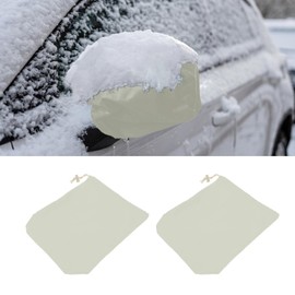 QZTYTY 2PCS Car Side Mirror Covers, Winter Car Accessories, Auto Rearview Protection Cover, Universal Waterproof Snow Mirror Cover Car Exterior Accessories Compatible with Cars Trucks (Beige, 2PCS)