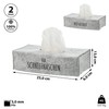 Tissue Dispenser Cover Set of 2 │ 25 x 13