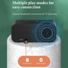 Digital Radio Alarm Clock Bluetooth Speaker Clock with Time and