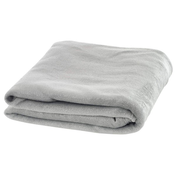 Luxurious Fleece Blanket Throw Silver With Sparkles Soft Flannel For