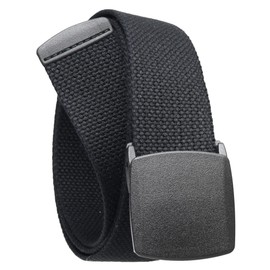 No Border Fabric Belt 1.5 inches (38 mm) Width (Made in Japan) FABLT A38, Black