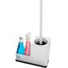 White Toilet Brush and Holder Set - Wall Mounted Toilet