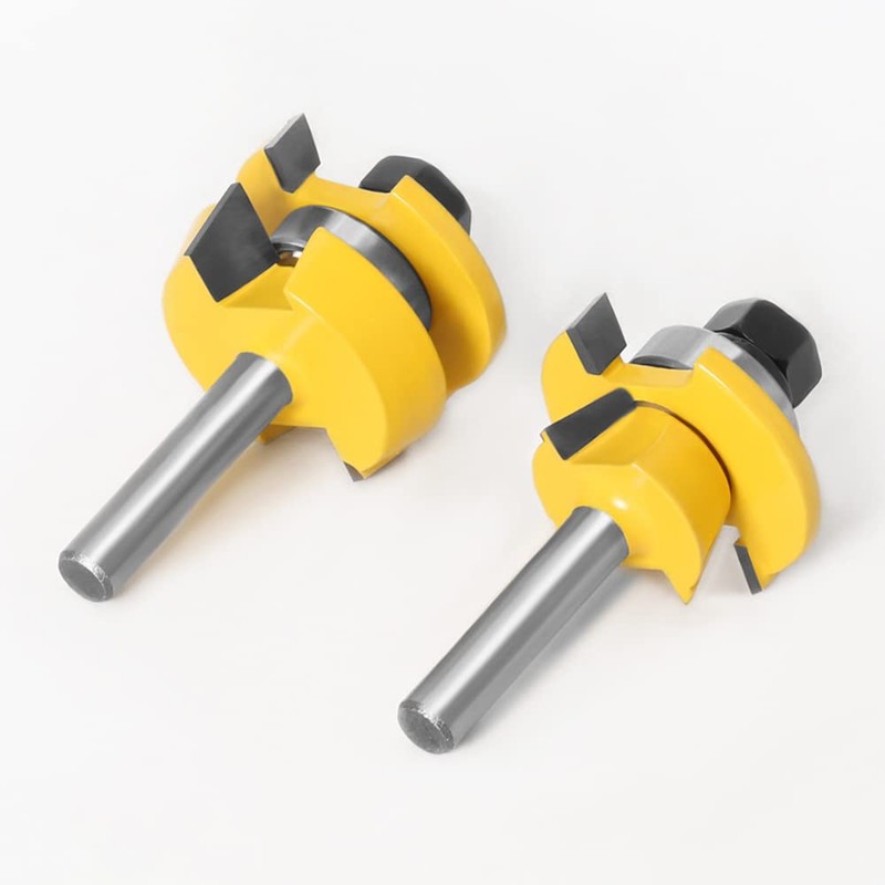 ASNOMY 2Pcs Shaker Rail and Stile Router Bits for Cabinet