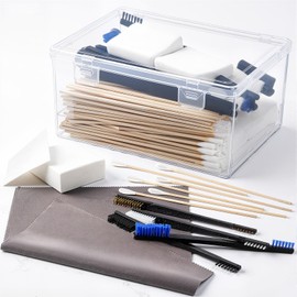 LemonRoad Cleaning Supplies Kit Includes Mats Patches 6" Cotton Swabs and Double Ended Brushes 4 in 1 All Purpose Tool Cleaning Supplies, Fit Most Caliber