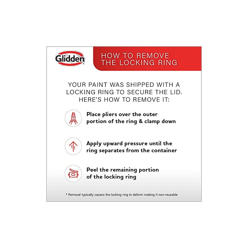 Glidden Grab-N-Go Door & Trim Interior Paint, 1 Quart, High