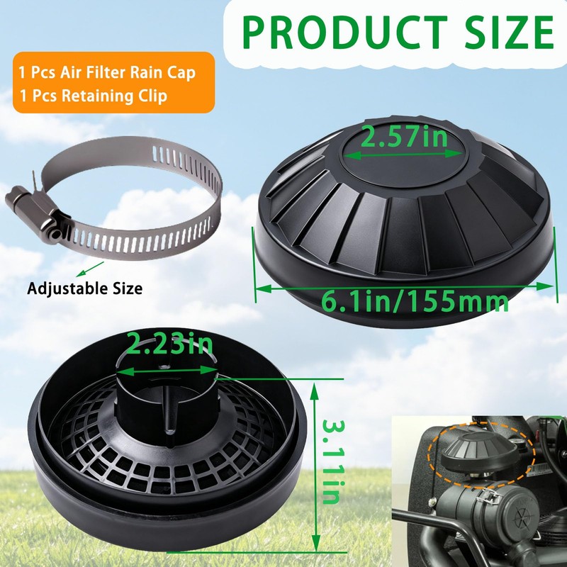Rain Cap 11065-7025 New Genuine Filter Fit for Kawasaki FX