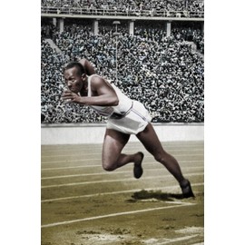 ART.COM Wall Photographic Print Jesse Owens at the start of the 200 metres at the Berlin Olympic Games, 1936, 12" x 18"