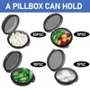 WLLHYF 6 Pack Small Pill Box Travel Pill Container for