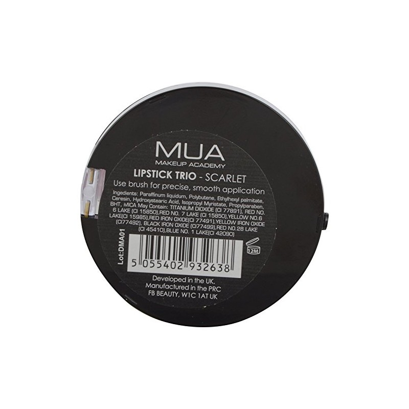 MUA Lipstick Trio Scarlet