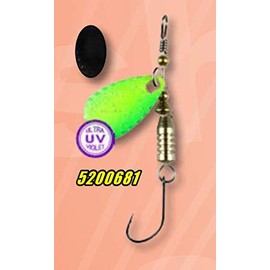 FTM Trout Blinker Spinner 4g UV Yellow Green Black 5200681 UL Ultra Light Fishing Single Hook Trout Fishing Bass Fishing
