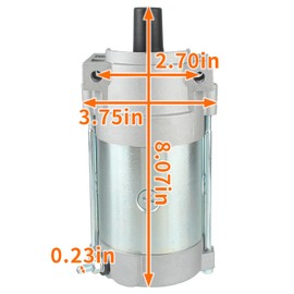 GoaMotors 136-7880 Starter Motor Replacement with 139-0684 Fuel Pump for Toro for Exmark Timecutter for Titan HD for Z Master Quest Radius E-Series S-Series Lawn Mowers 2P77F Engines Parts