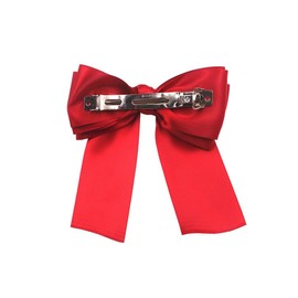 6 Pcs Silky Satin Hair Bow Clip Big Bow Hair Barrette Clips French Barrette Bowknot with Satin Hair Bow Big Bowknot Hairpin Large Hair Ribbons Oversized Cute Aesthetic Hair Accessories