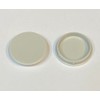 35mm Hinge Hole Cover Caps 10 Pces Light Grey Colour
