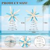 Blue Natural Starfish Tree Topper – Nautical Coastal Blue for