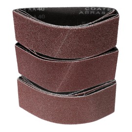 sourcing map 9pcs 2.5 x 16" Sanding Belts 3pcs Each of 40/60/80 Grit Aluminium Oxide Flush Joint Belt Sander Paper for Metal Woodworking Automotive Repair