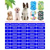 PET SHOW 4 Pack Dog Hawaiian Shirts for Medium Dogs