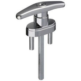 National Hardware N280-677 V7643 Locking T-Handles in Chrome, Shaft: 5/16" sq x 3-3/4"