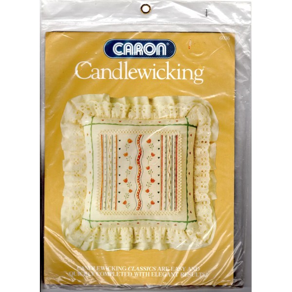 Caron 1984 Caron Candlewicking Kit # 6036 "Dutch Tulip Square