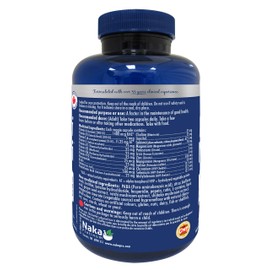 Naka Platinum Nutri Multi VITAMIN & MINERAL Formula with Added ANTIOXIDANTS, 2 capsules daily, 75 day supply Bonus Size 150 Veggie Caps (120+30 Free)