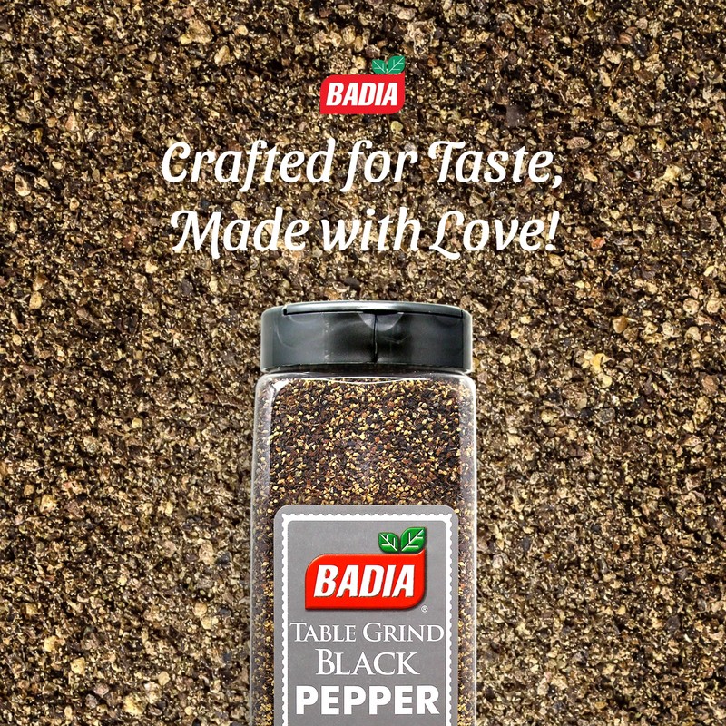Badia Black Pepper Table Grind, 16 oz - Premium Seasoning