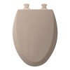 Bemis Elongated Toilet Seat with Cover, Closed Front - Fawn