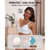 HORISUN Comfortable Bras for Women Supportive Wireless Bra Full Coverage(White