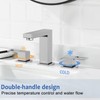 8 Inch 3 Hole Bathroom Faucet, HURRAN Bathroom Faucet, Dresser