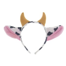 pagreberya Cow Ears Headband – Animal Costume Accessory for Pretend Play, Halloween, Farm Party, Cosplay