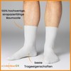 Sockenkauf24 12 Pairs Unisex Socks without Rubber Print 100% Cotton