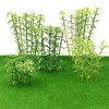 Attuslla Model Miniature Bamboo Trees, Green Plastic Bamboo Trees for