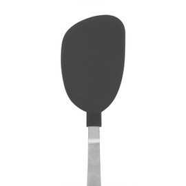 Tovolo Nylon Flex Turner With Stainless Steel Handle, Flexible Pancake Turner, Flexible Kitchen Spatula for Non-Stick Cookware, Scratch-Resistant Nylon Kitchen Utensil for Cooking & Flipping Eggs