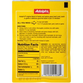 Adolph Original Meat Tenderizing Marinade 1 Ounce (Pack of 12)