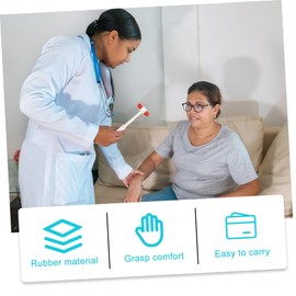 iplusmile 2pcs Scientific Experiment Equipment Tromner Neuro Multi-function Neurological Massage Tool Testing Rubber