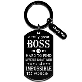 Boss Gifts for Women Men Boss’s Day Keychain Funny Boss Gifts for Male Female Thank You Gift from Employee Bosses Birthday Gift for Leader Mentor Appreciation Retirement Leaving Presents for Bosses