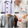 15uds Cubrebotones, 3 Estilos Adorables Cubiertas Botones Ganchillo con Forma