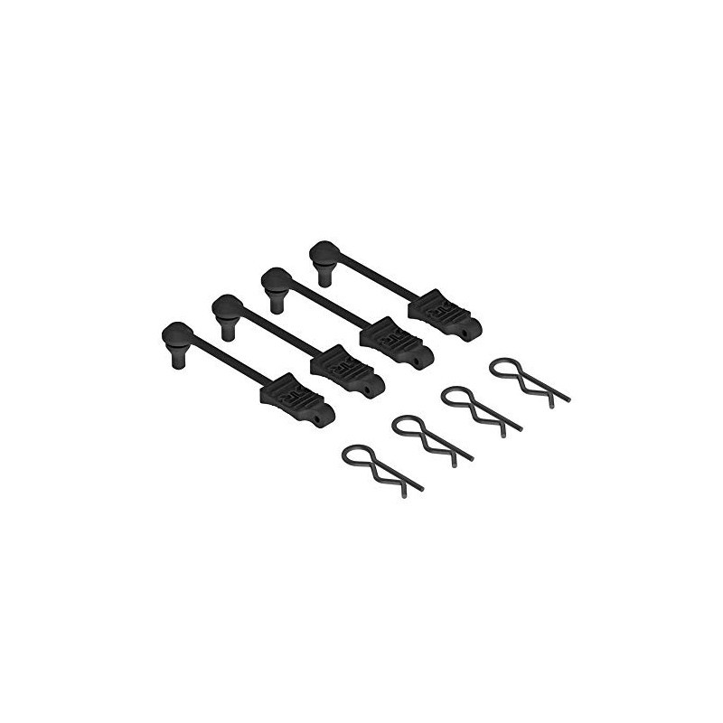 ARRMA Body Clip Retainer 1/10 Scale Black (4), ARAC3445