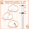 Yaocom 12 Pcs Adjustable Doll Stand Display Holder for 14