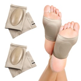 土踏まず サポーター 立ち仕事 足裏サポーター【土踏まず・扁平・足裏ケア アーチサポーター】伸縮性 通気性 歩行 衝撃吸収 負担 軽減 土踏まずを押し上げる ウォーク フリー 快適歩行 男女兼用 (肌の色4個)