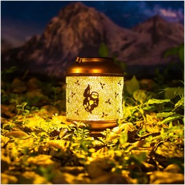 Sloth Solar Lanterns Outdoor Waterproof Hanging Solar Lights Sloth Gifts for Women Men Mom Metal Decorative LED Outdoor Lanterns for Patio, Lawn, Landscape, Garden Decor, Yard Decorations