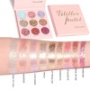 Glitter Eyeshadow Palette Sparkling Face Glitter Pallets Pressed Pigments Eye