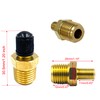 8Pcs 1/4" NPT Schrader Valve,Brass 1/4"NPT Male Thread Tank Valve