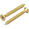 300 PCS M4 Wood Screws,Flat Head Self Tapping Screws