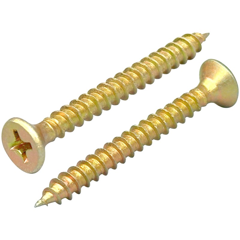 300 PCS M4 Wood Screws,Flat Head Self Tapping Screws