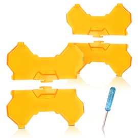 3.5 Inch Amber Light Covers 4PCS Off-Road Light Cover Yellow Spot Beam Swappable Offroad Lights Cap PC Protective Lens for 3.5" Square Auxiliary Driving LED Lights