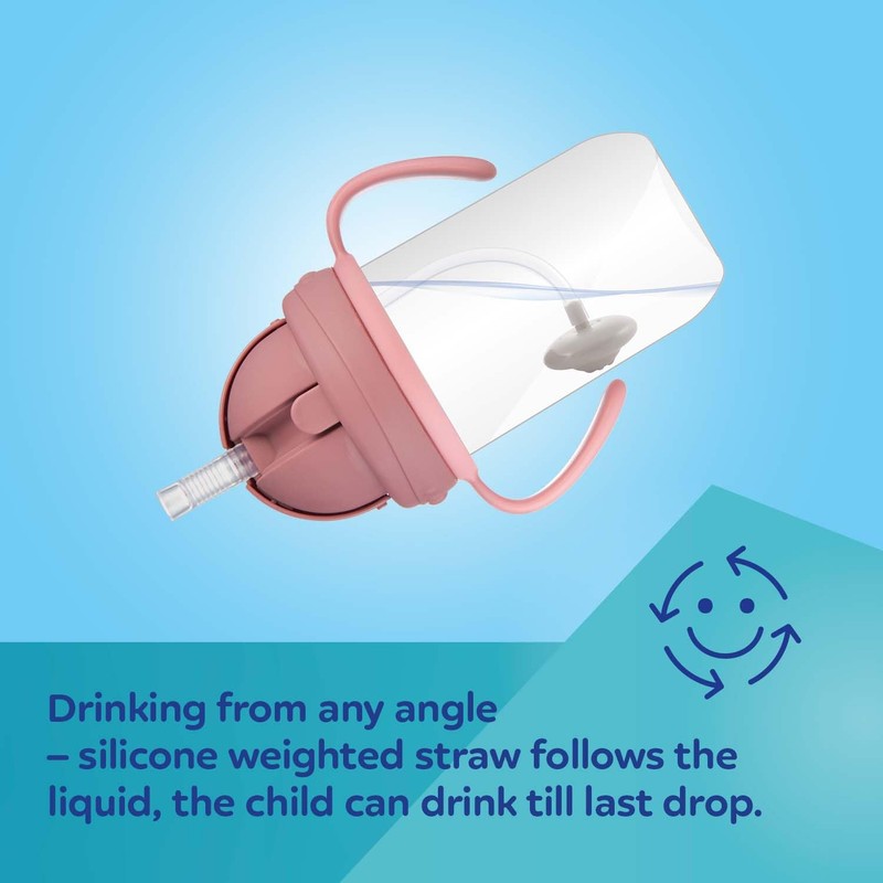 Canpol babies 56/606 270ml 6+m Exotic Animals Pink Leakproof Cup