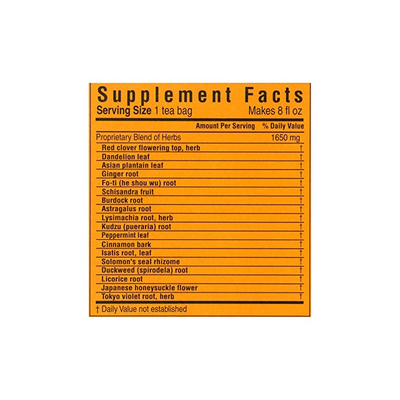 Triple Leaf Tea, Detox, 20 Tea Bags (Pack of 6)