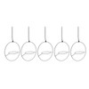 5pcs Hanging Planter Holder Rust Proof Decorative Metal Hanging Flower