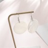 Trendy Light Weight Round White Shell Dangle Earrings for Women