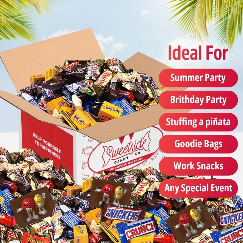 Chocolate Candy Variety Pack, Bulk Chocolate Candy For Parties, 5